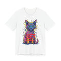 Psychedelic Cat T-Shirt — Colorful Neon Kitten Art Tee