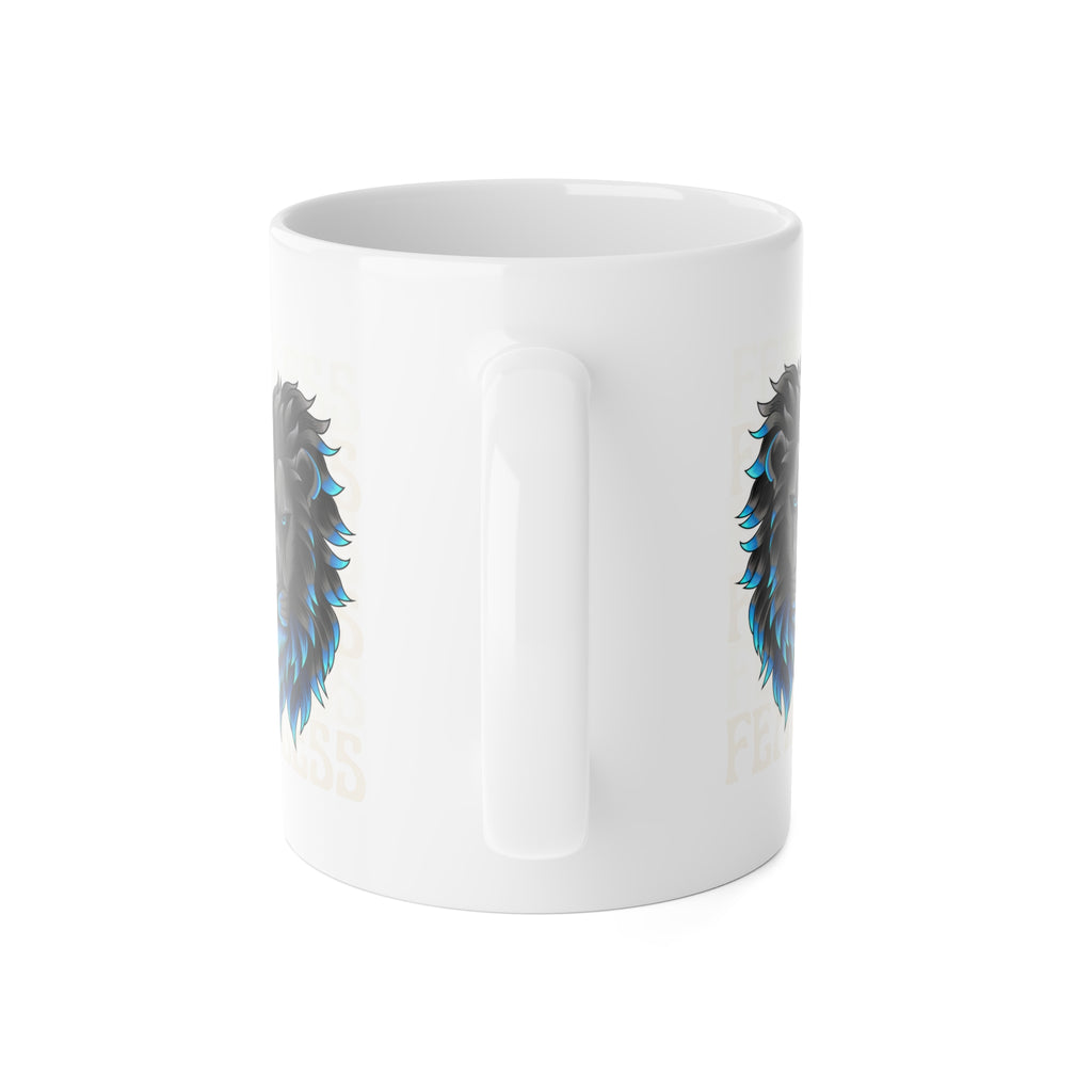Blue Mane Lion Mug — Fierce Lion Coffee Cup