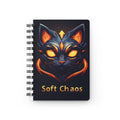 Cat Crest Spiral Journal — Fantasy White Cat Notebook for Gamers & Pet Lovers