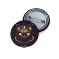Enchanted Ember Cat Pin Button — Custom Gaming Badge