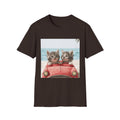 Kitten Road Trip T-Shirt — Cute Kittens Driving Beach Graphic Tee