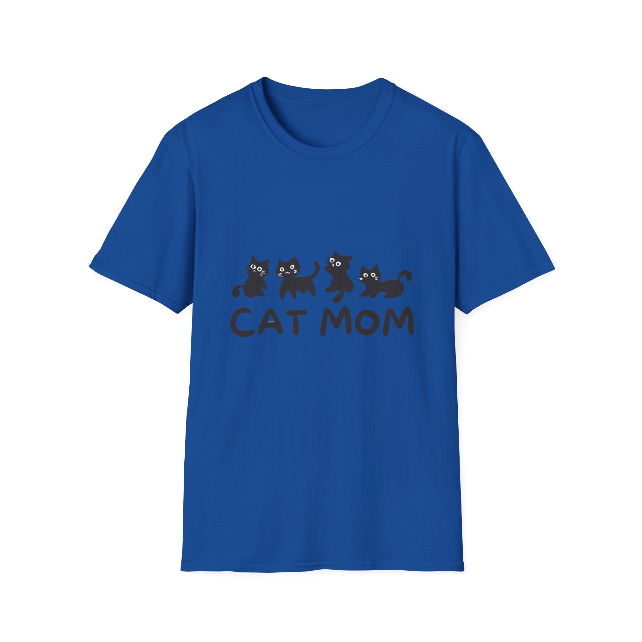 Cat Mom T‑Shirt — Cute Black Kittens Graphic Tee for Cat Lovers