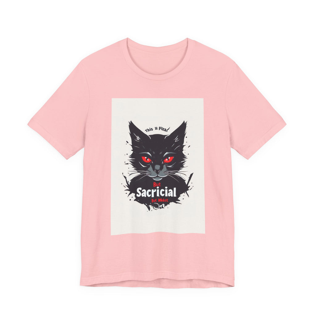 Sacrificial Cat Tee — Gothic Black Cat Graphic T‑Shirt ("Sacrificial")