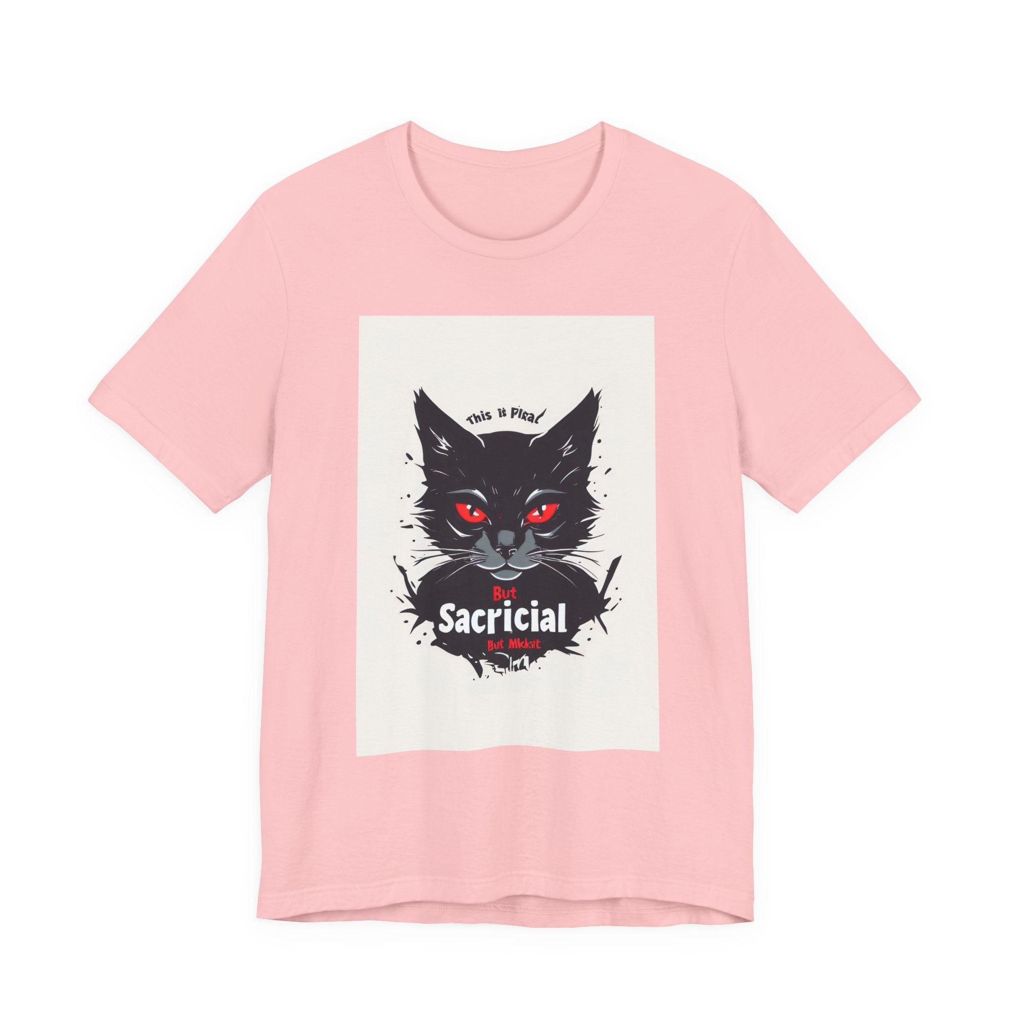 Sacrificial Cat Tee — Gothic Black Cat Graphic T‑Shirt ("Sacrificial")