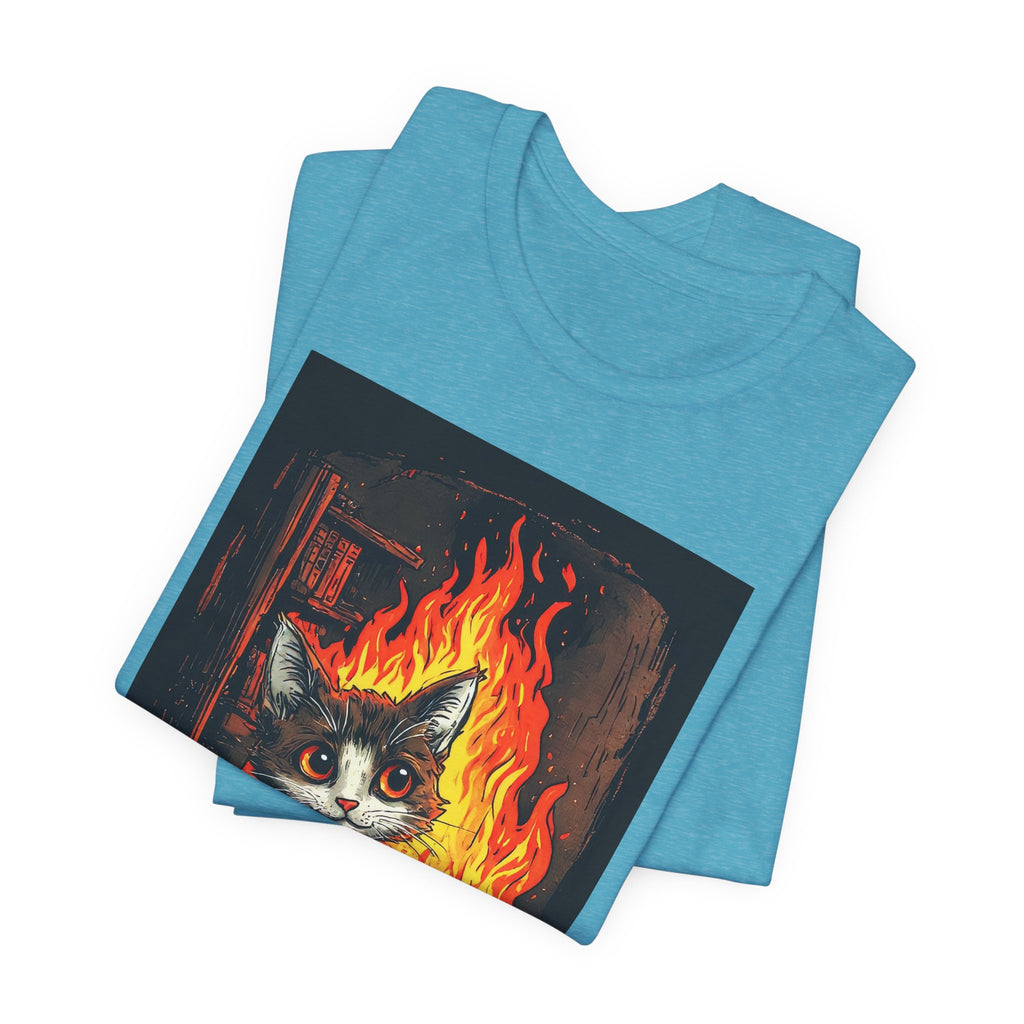 Everything Is Fine Cat T-Shirt