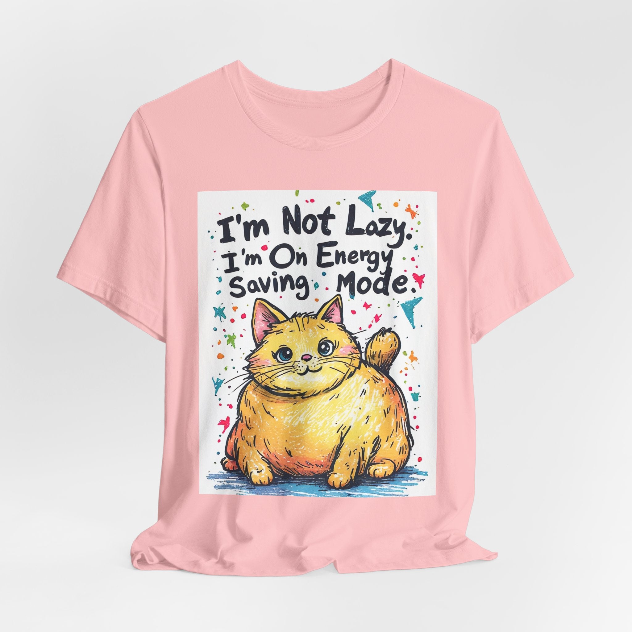 I'm Not Lazy, I'm On Energy Saving Mode Cat T-Shirt