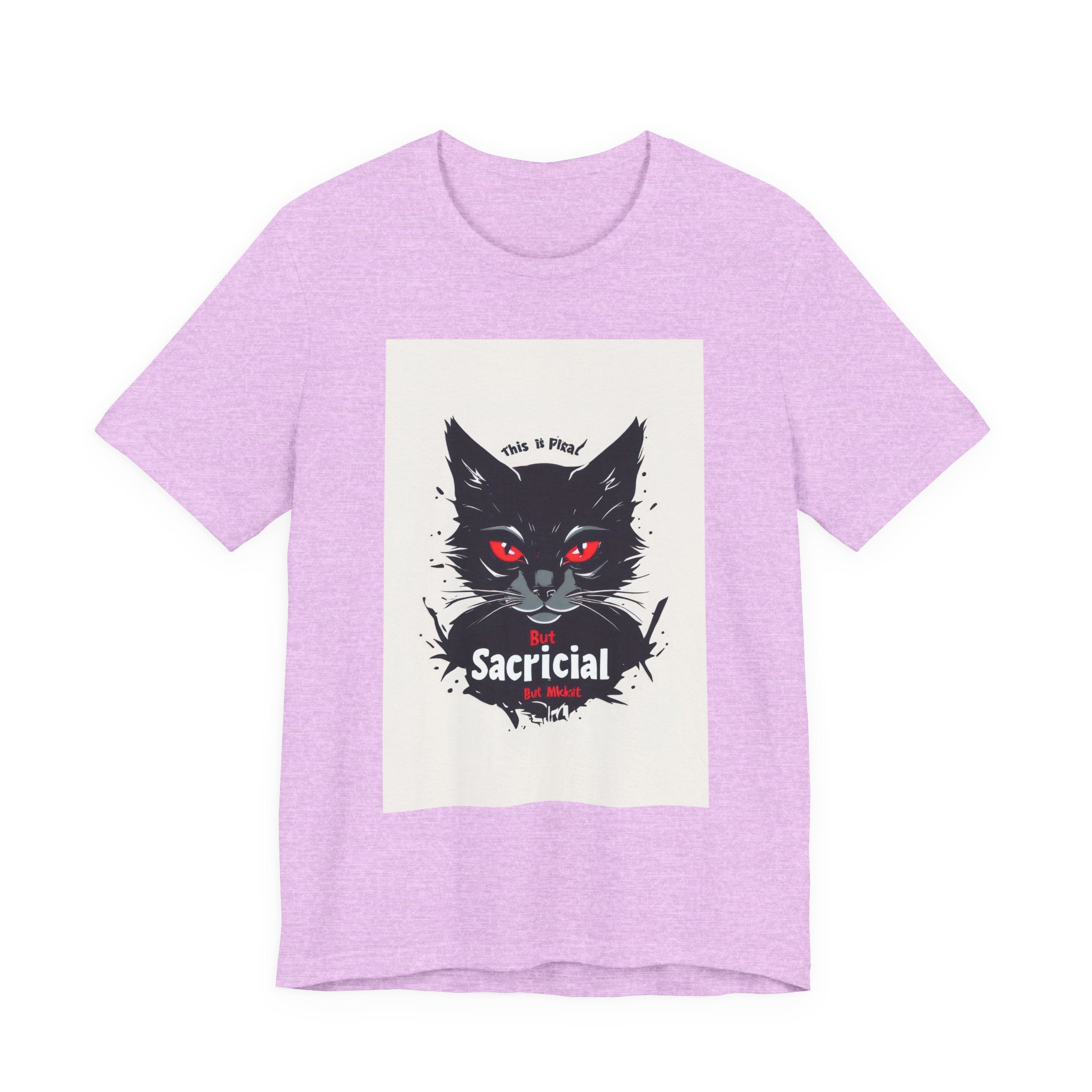 Sacrificial Cat Tee — Gothic Black Cat Graphic T‑Shirt ("Sacrificial")