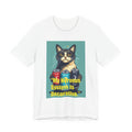 Cat Graphic Tee - "My Nervous System Is Decorative" Cute Retro Cat Shirt