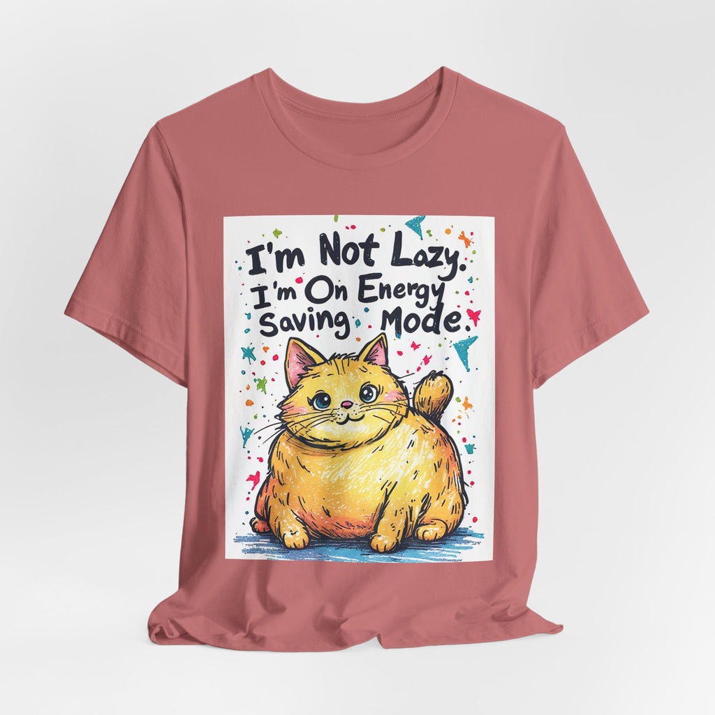 I'm Not Lazy, I'm On Energy Saving Mode Cat T-Shirt