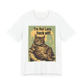 Cat Attitude Tee - “I’m Not Lazy, F**k Off!” Vintage Cat Graphic T-Shirt