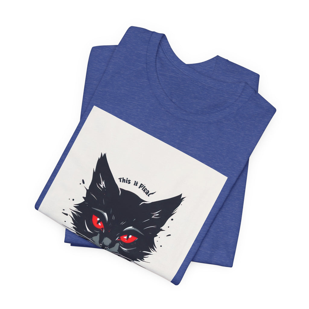 Sacrificial Cat Tee — Gothic Black Cat Graphic T‑Shirt ("Sacrificial")