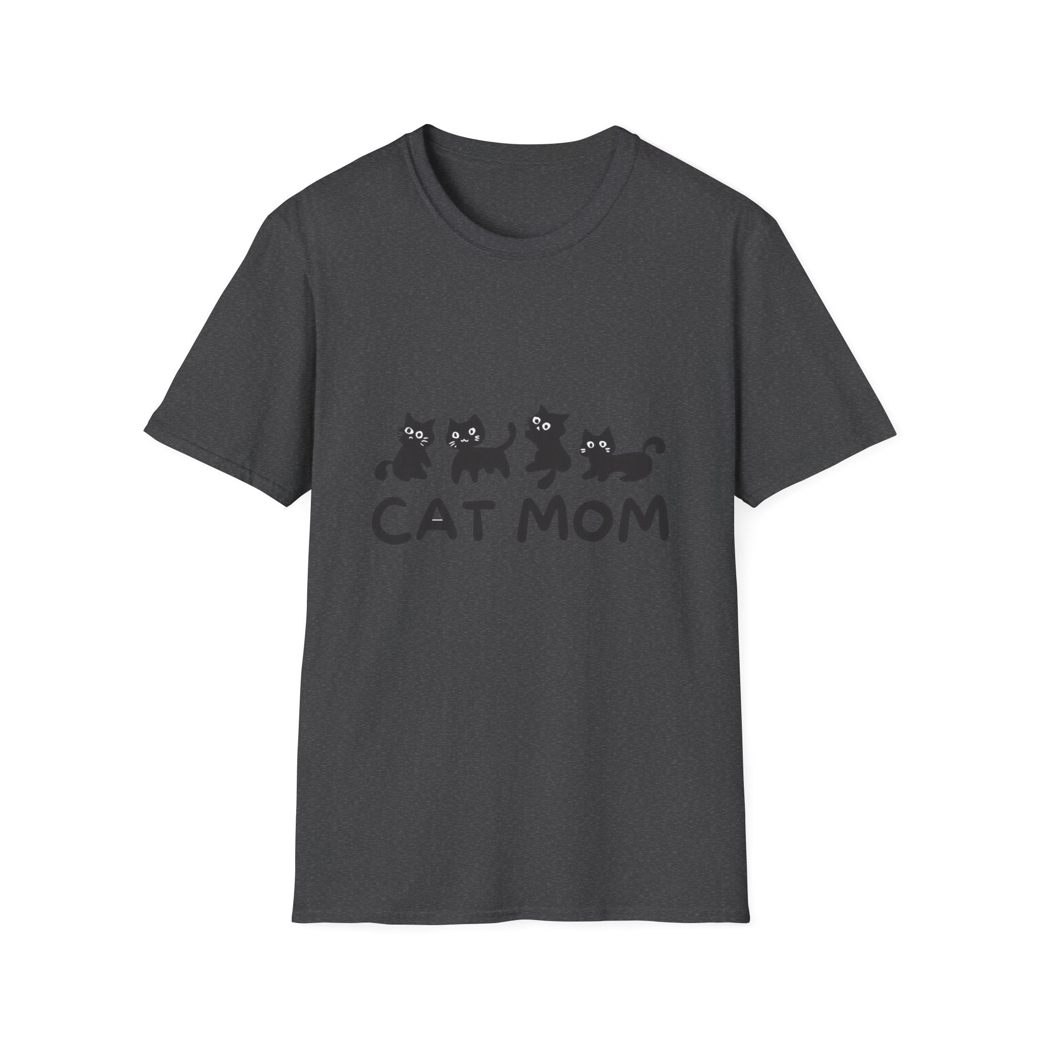 Cat Mom T‑Shirt — Cute Black Kittens Graphic Tee for Cat Lovers