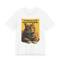 Energy Saving Mode Cat T-Shirt – "I'm Not Lazy" Retro Cat Graphic Tee