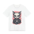 Grumpy Punk Cat T-Shirt — Gothic Kitty Graphic Tee