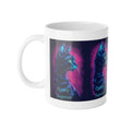 Quietly Superior Cat Mug — Neon Retro Ceramic Coffee Cup, Gift for Cat Lovers