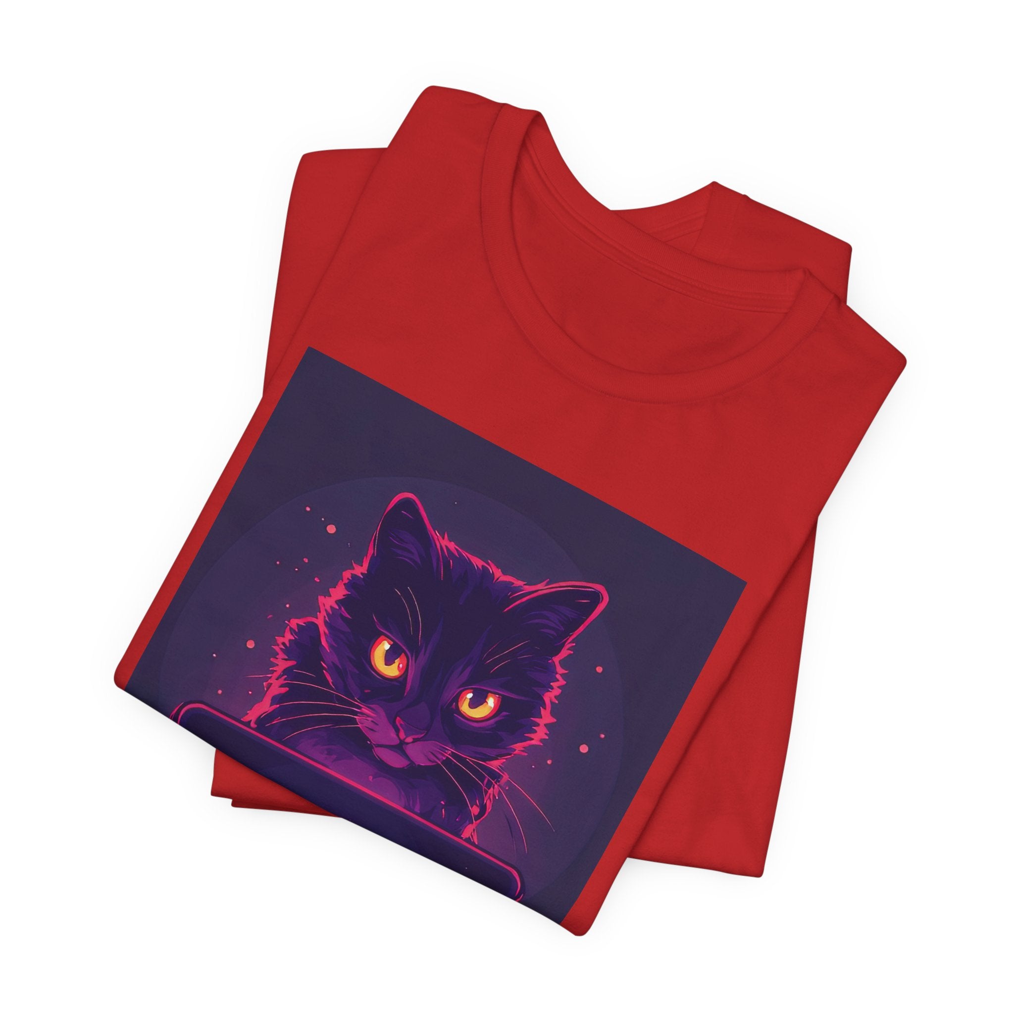 Too Online To Function Cat Tee