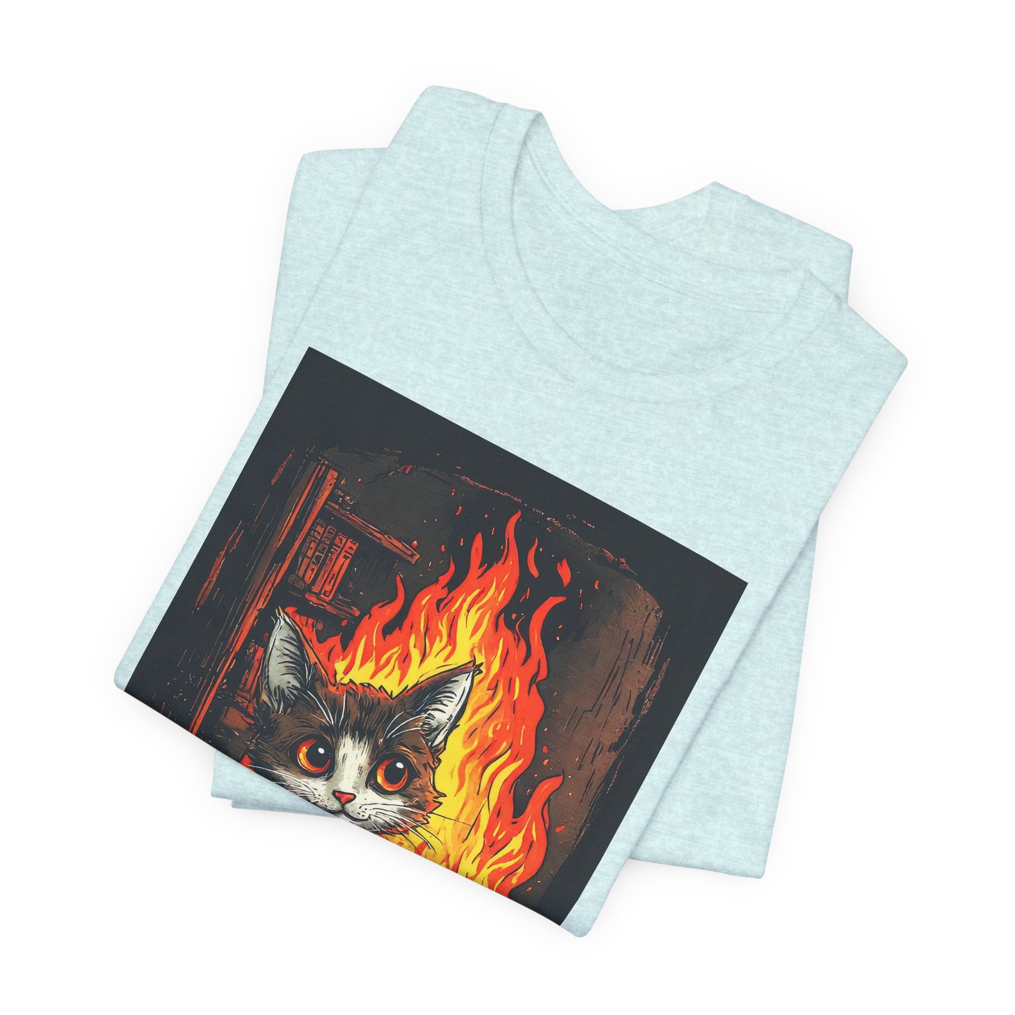 Everything Is Fine Cat T-Shirt