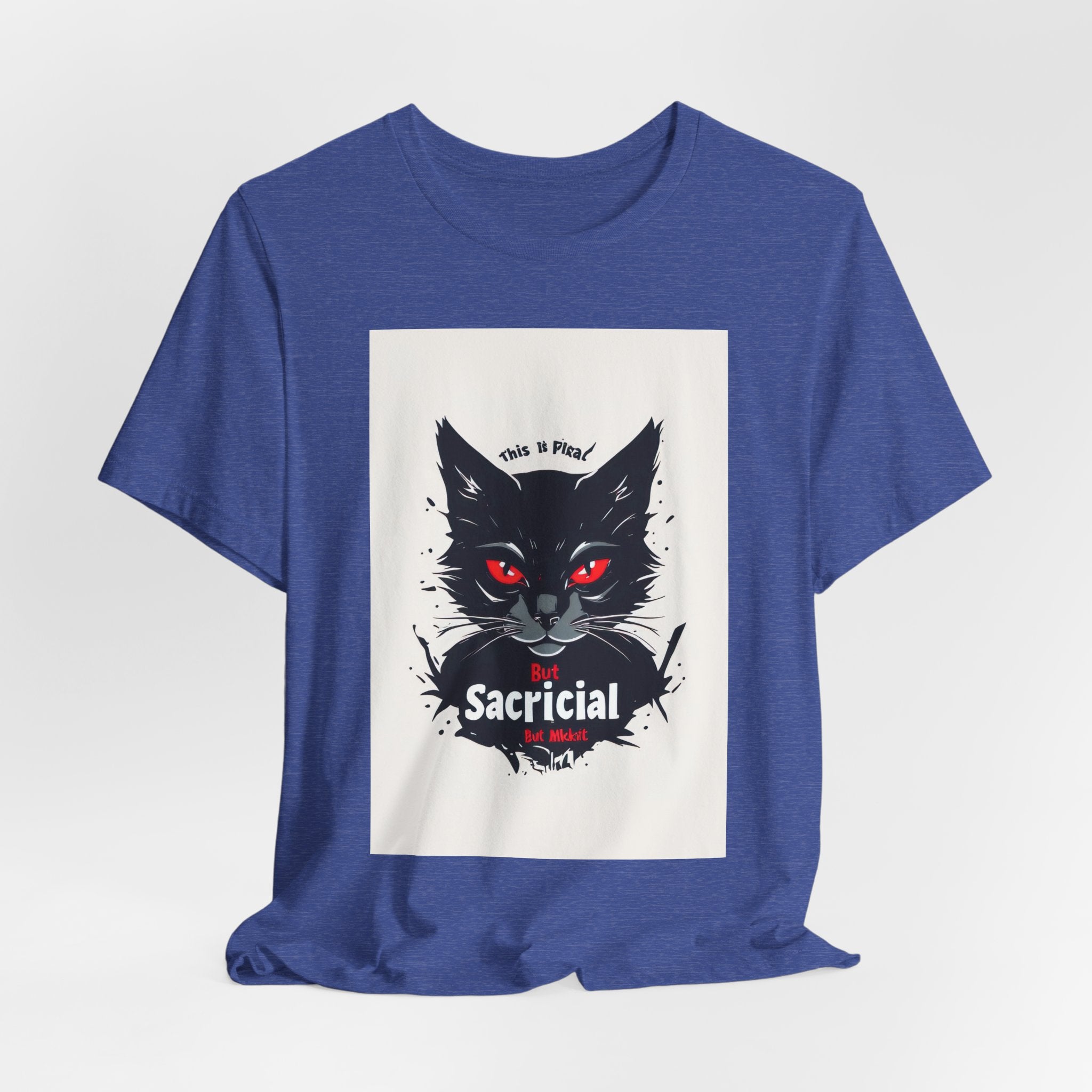 Sacrificial Cat Tee — Gothic Black Cat Graphic T‑Shirt ("Sacrificial")