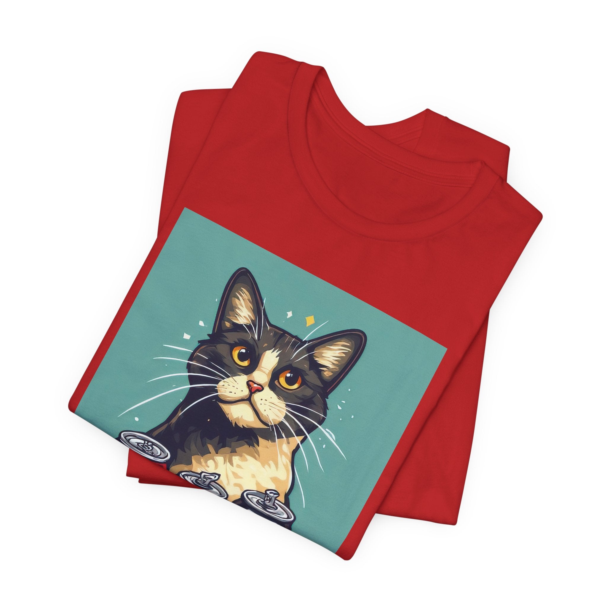 Cat Graphic Tee - "My Nervous System Is Decorative" Cute Retro Cat Shirt