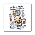 Cat Magnet - "My Spirit Animal Pays Bills Incorrectly" Funny Refrigerator Magnet