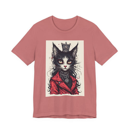 Cat King Portrait T-Shirt