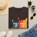 Cat Trio Pop Art T-Shirt — Colorful Retro Feline Graphic Tee