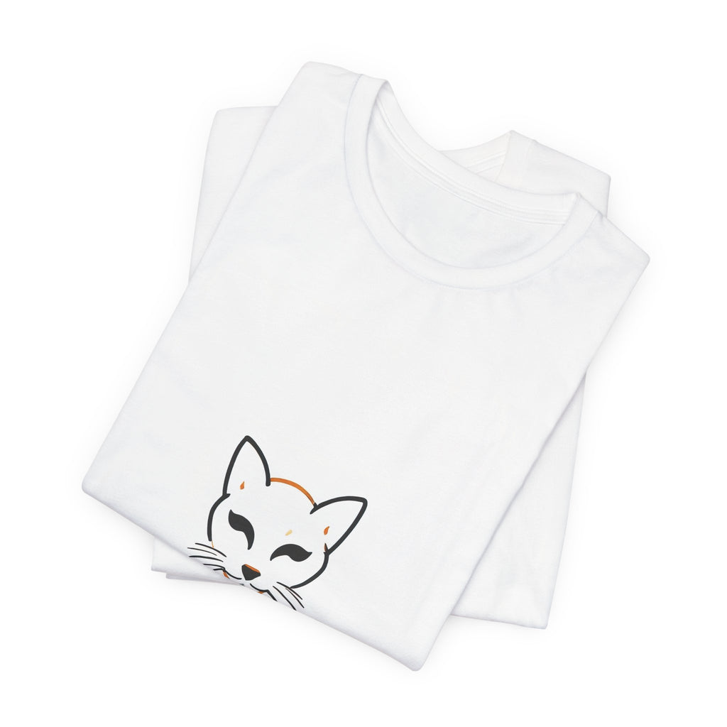 Soft Chaos Cat T‑Shirt — Cute Minimalist Cat Tee