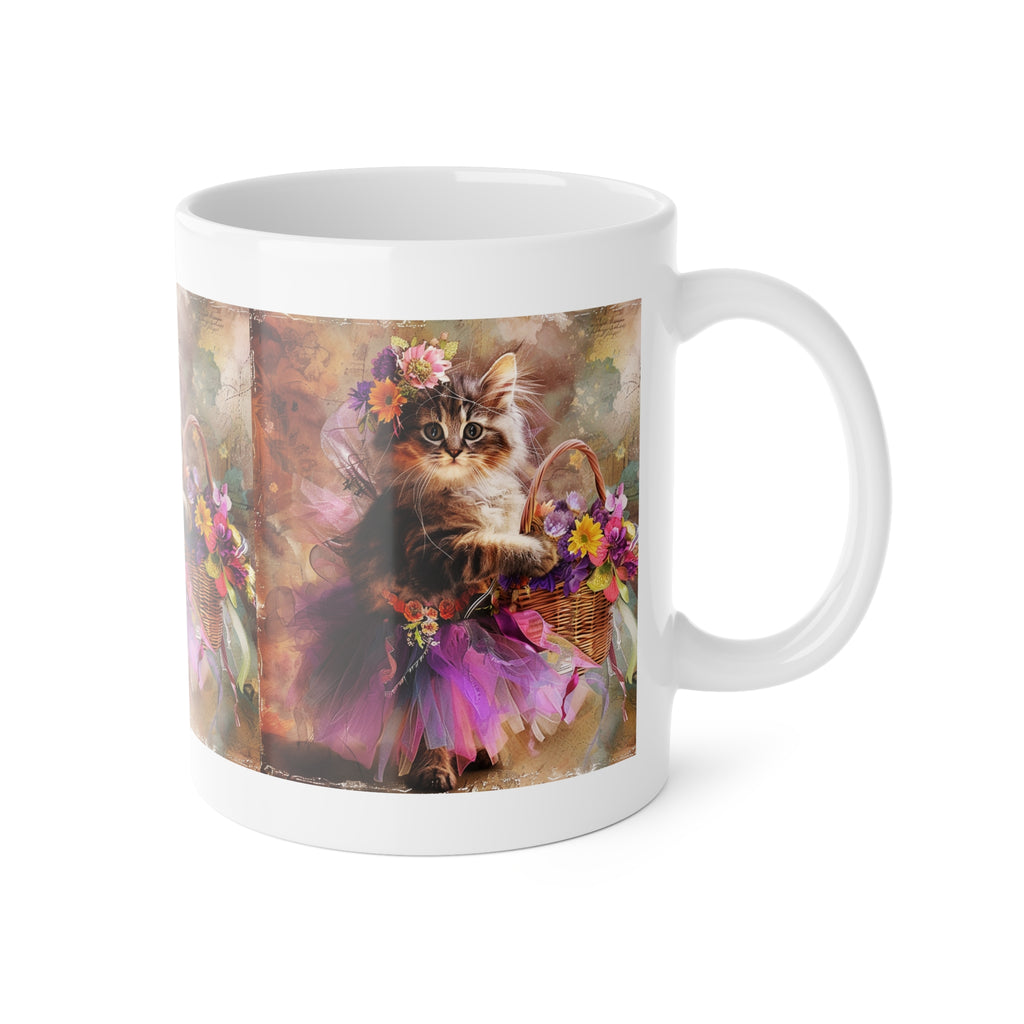 Copy of DJ Cat Ceramic Mug — Colorful Retro Cat with Headphones & Turntable, 11oz Coffee Cup