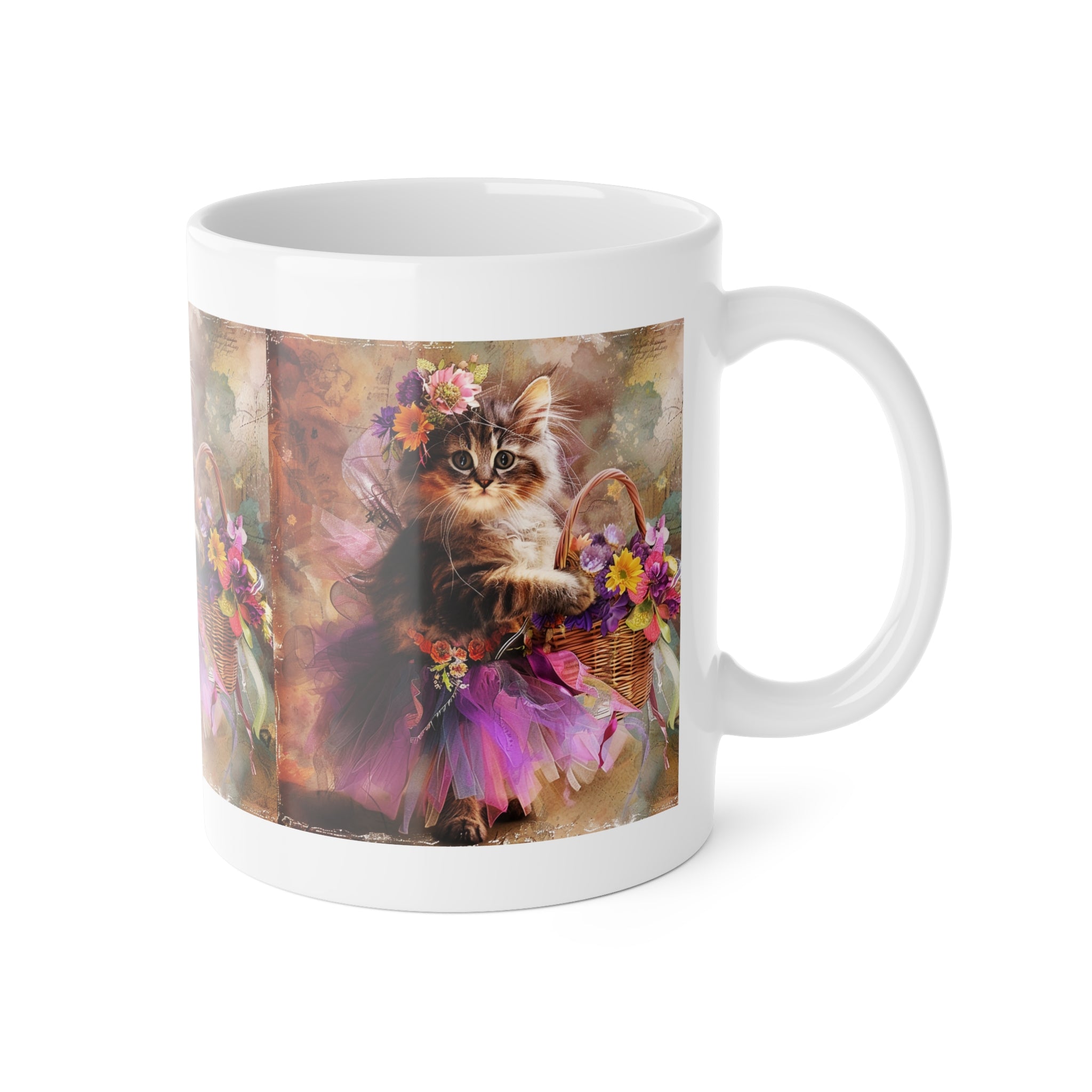 Copy of DJ Cat Ceramic Mug — Colorful Retro Cat with Headphones & Turntable, 11oz Coffee Cup