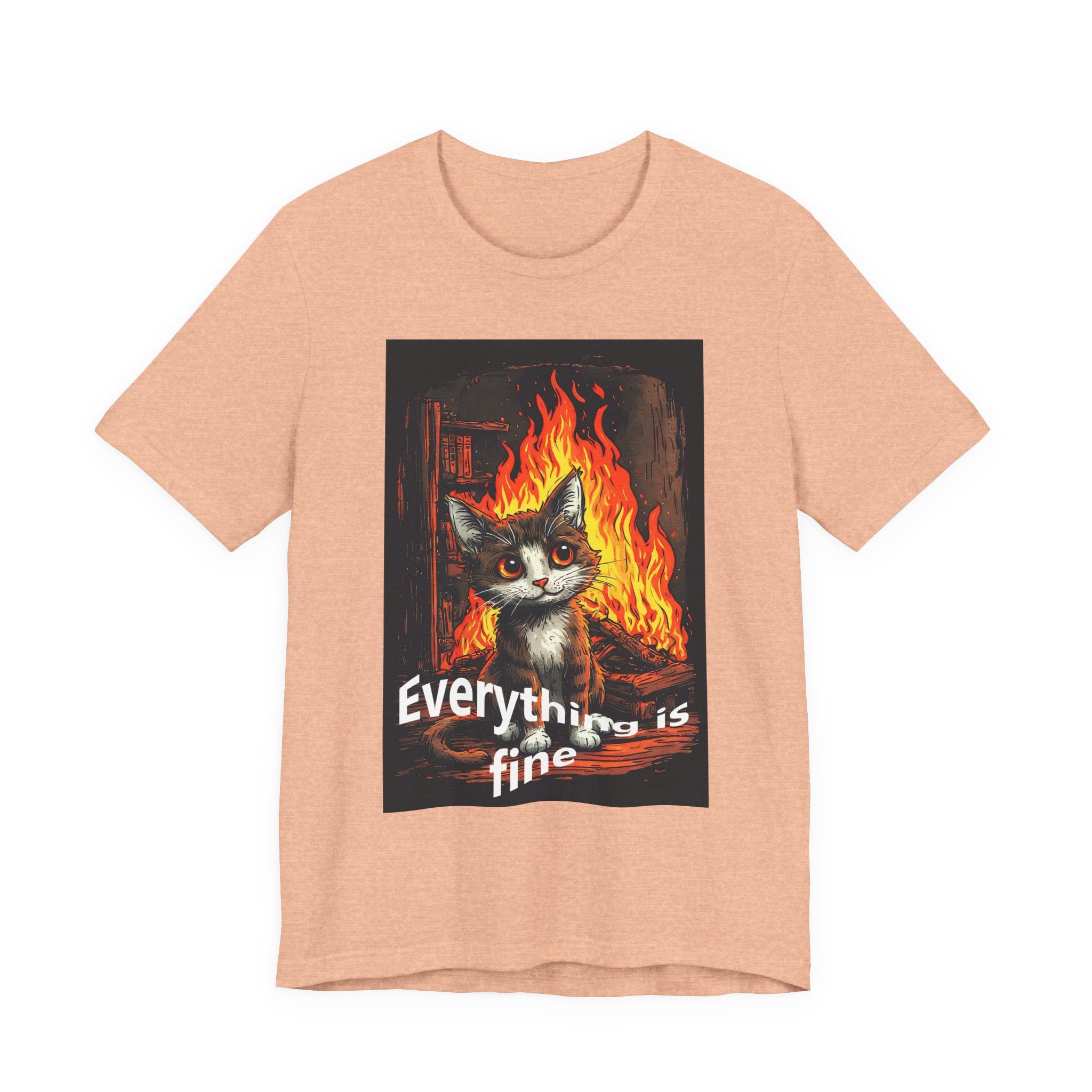 Everything Is Fine Cat T-Shirt