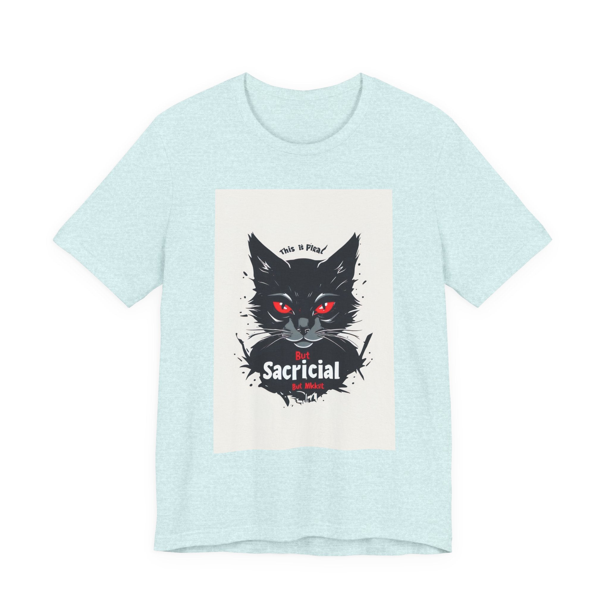Sacrificial Cat Tee — Gothic Black Cat Graphic T‑Shirt ("Sacrificial")