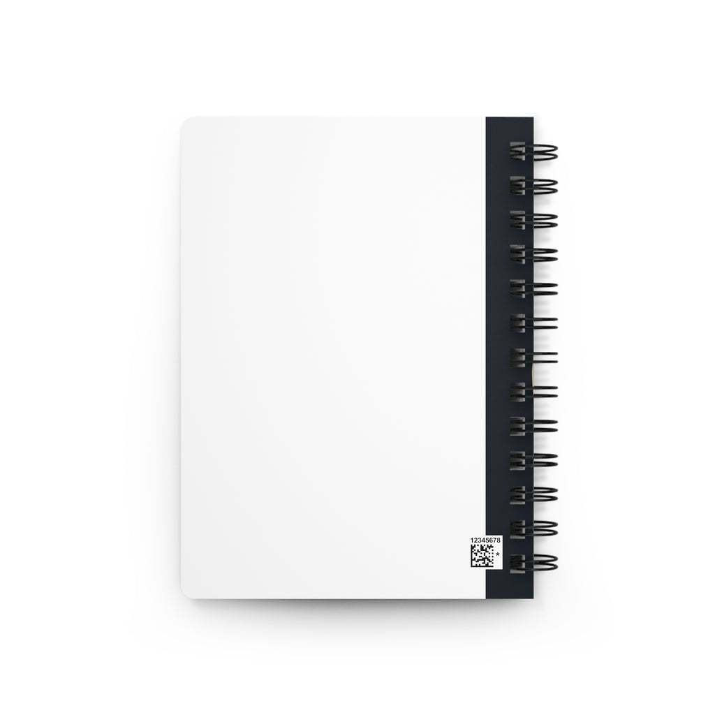 Moonlit Cat Spiral Journal — Black Cat Notebook with Full Moon Design