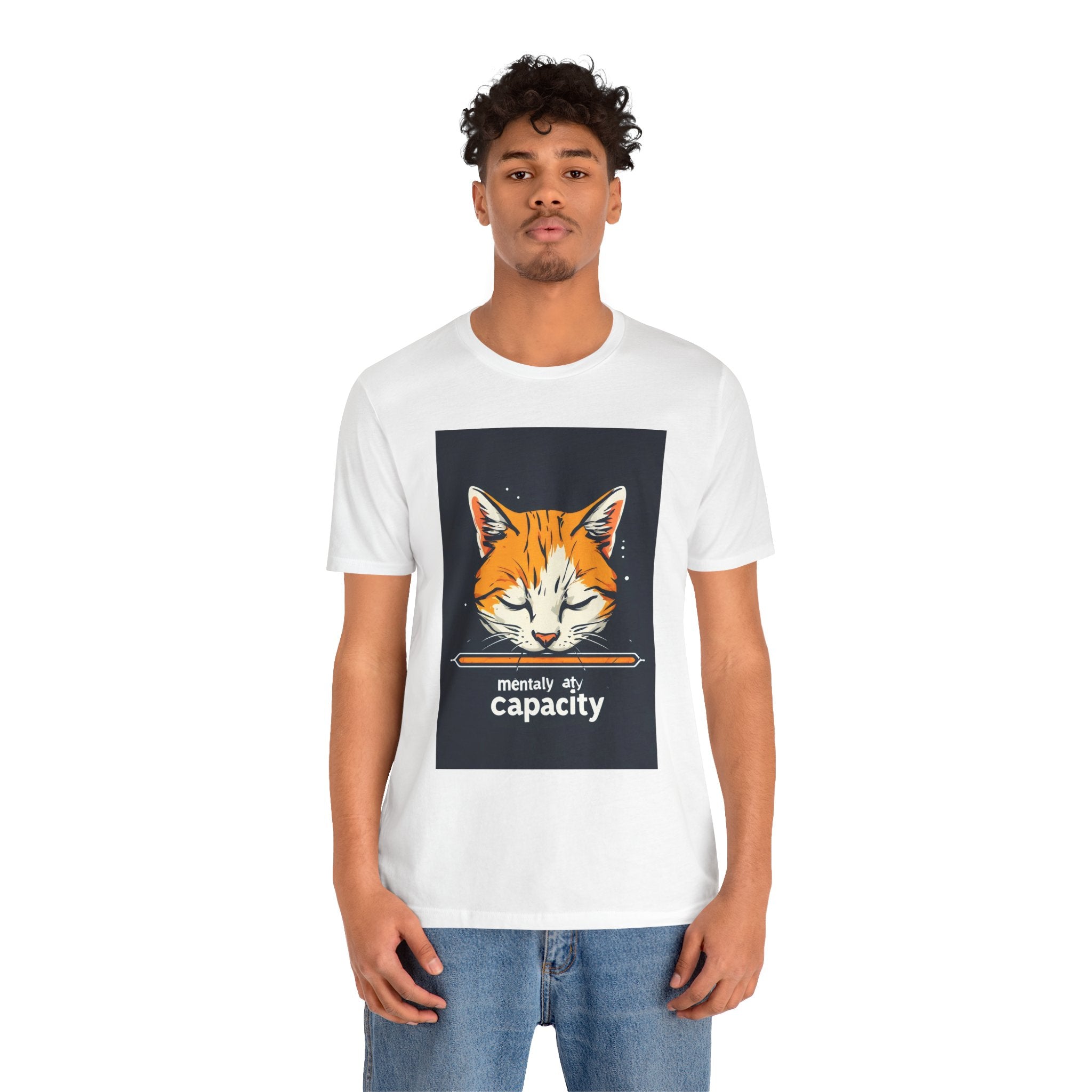 Cat Nap T‑Shirt — “mentally at capacity” Graphic Tee