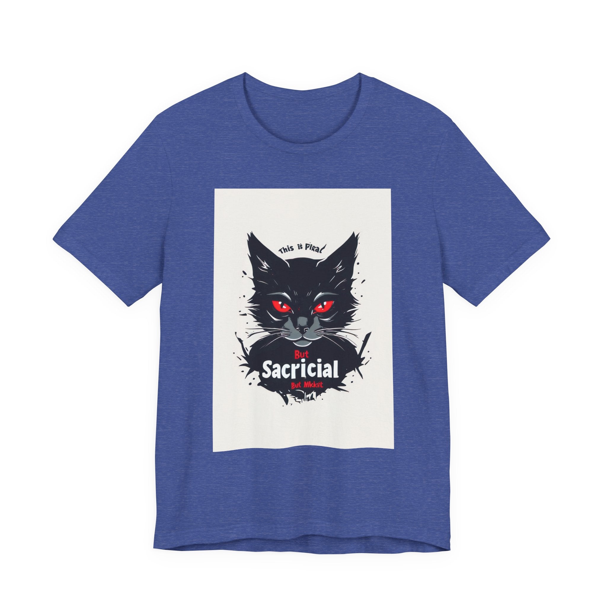 Sacrificial Cat Tee — Gothic Black Cat Graphic T‑Shirt ("Sacrificial")