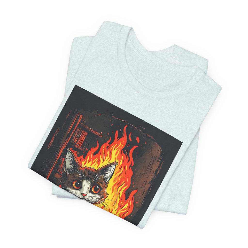 Everything Is Fine Cat T-Shirt