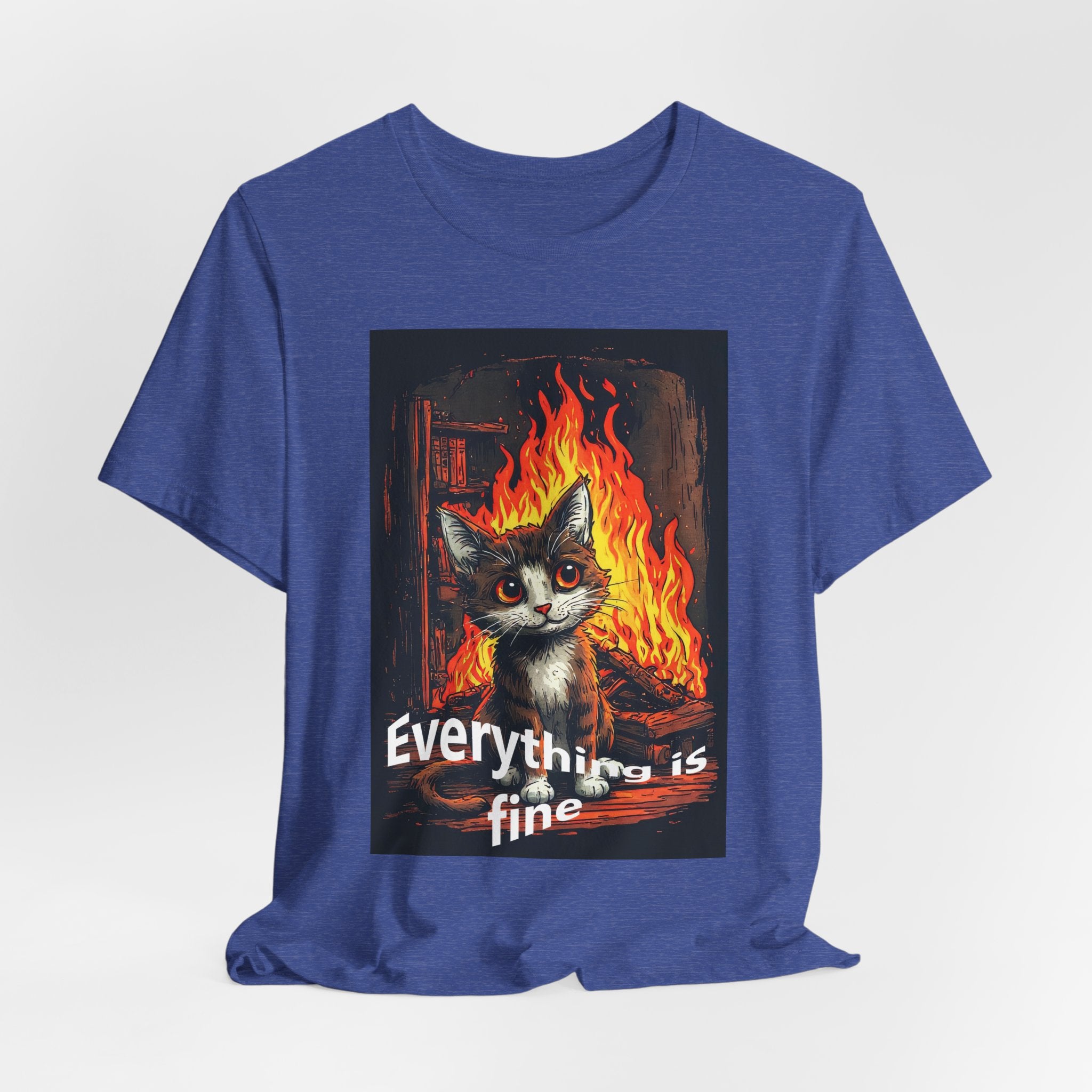 Everything Is Fine Cat T-Shirt