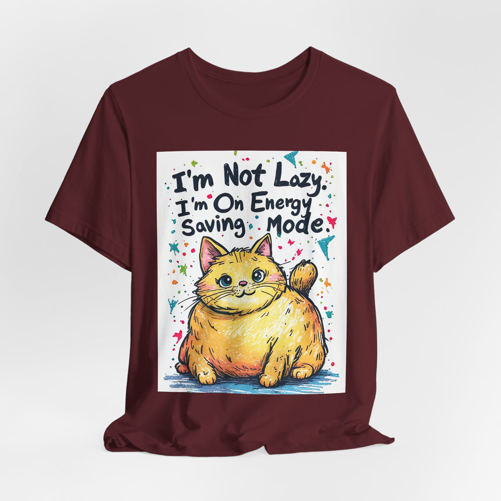 I'm Not Lazy, I'm On Energy Saving Mode Cat T-Shirt