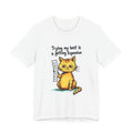 Cat Humor T‑Shirt – "Trying My Best Is Getting Expensive" Cute Orange Kitty Graphic Tee