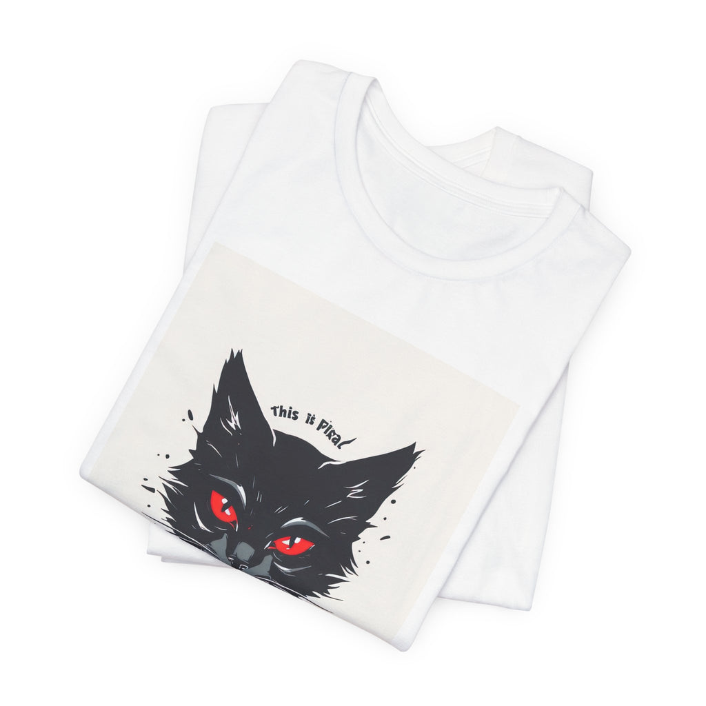 Sacrificial Cat Tee — Gothic Black Cat Graphic T‑Shirt ("Sacrificial")
