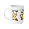 Funny Cat Coffee Mug — "Trying My Best Is Getting Expensive" 11oz Ceramic