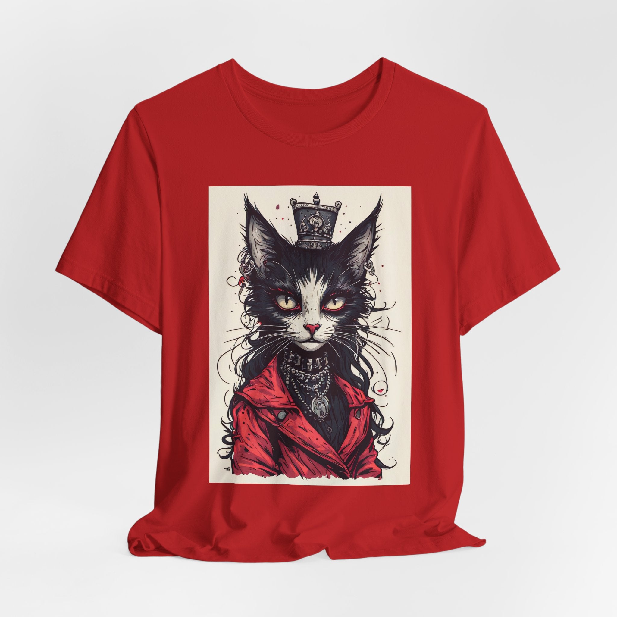 Cat King Portrait T-Shirt