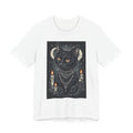 Occult Black Cat T-Shirt — Mystic Moon, Candles & Goth Cat Art Tee