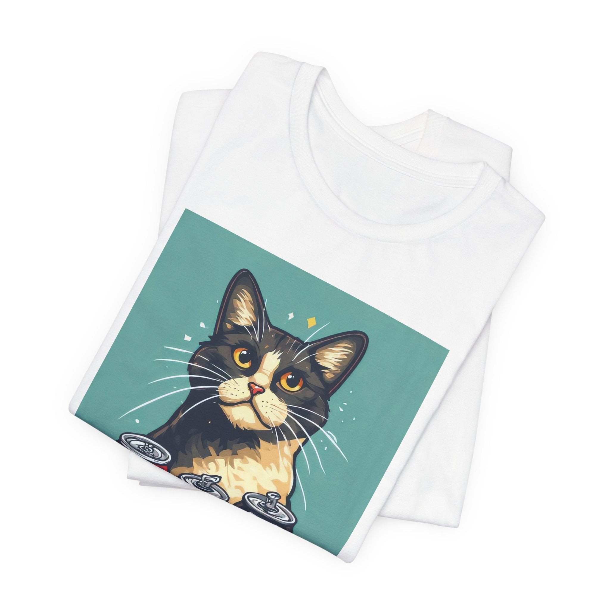 Cat Graphic Tee - "My Nervous System Is Decorative" Cute Retro Cat Shirt