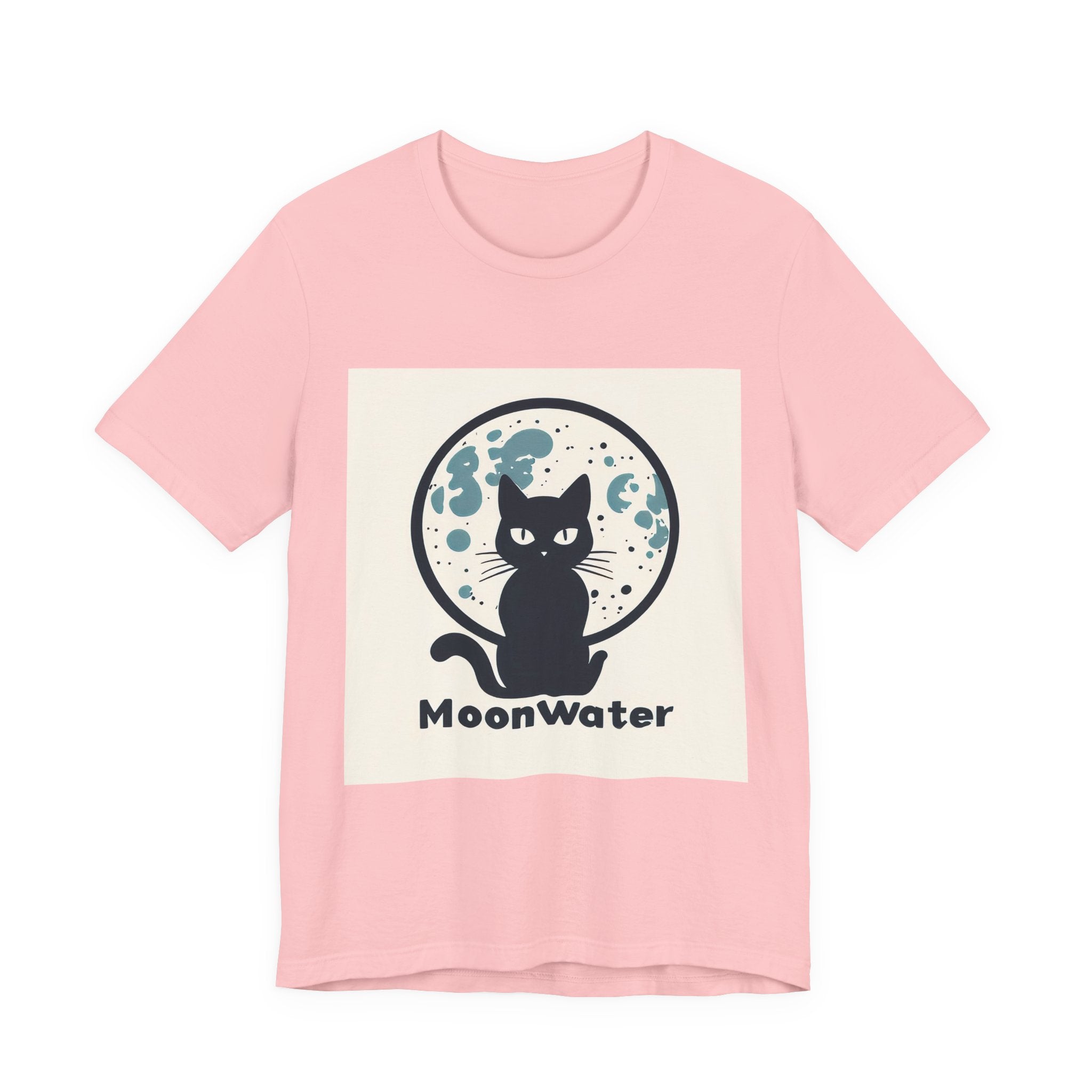 MoonWater Cat Tee — Mystical Moon & Water Graphic T-Shirt