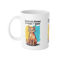 Ceramic Mug — "Emotionally Attached to People I Ignore" Cat Coffee Cup