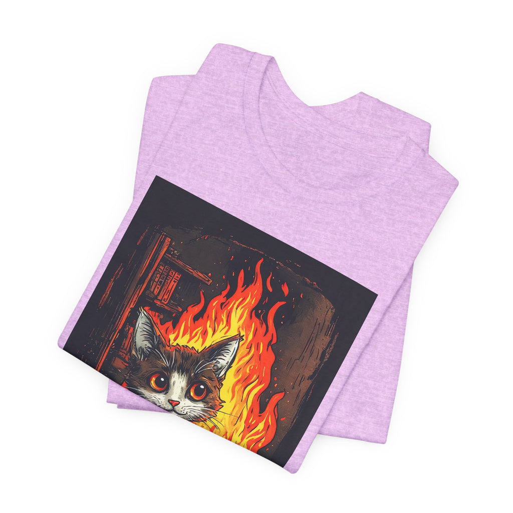 Everything Is Fine Cat T-Shirt