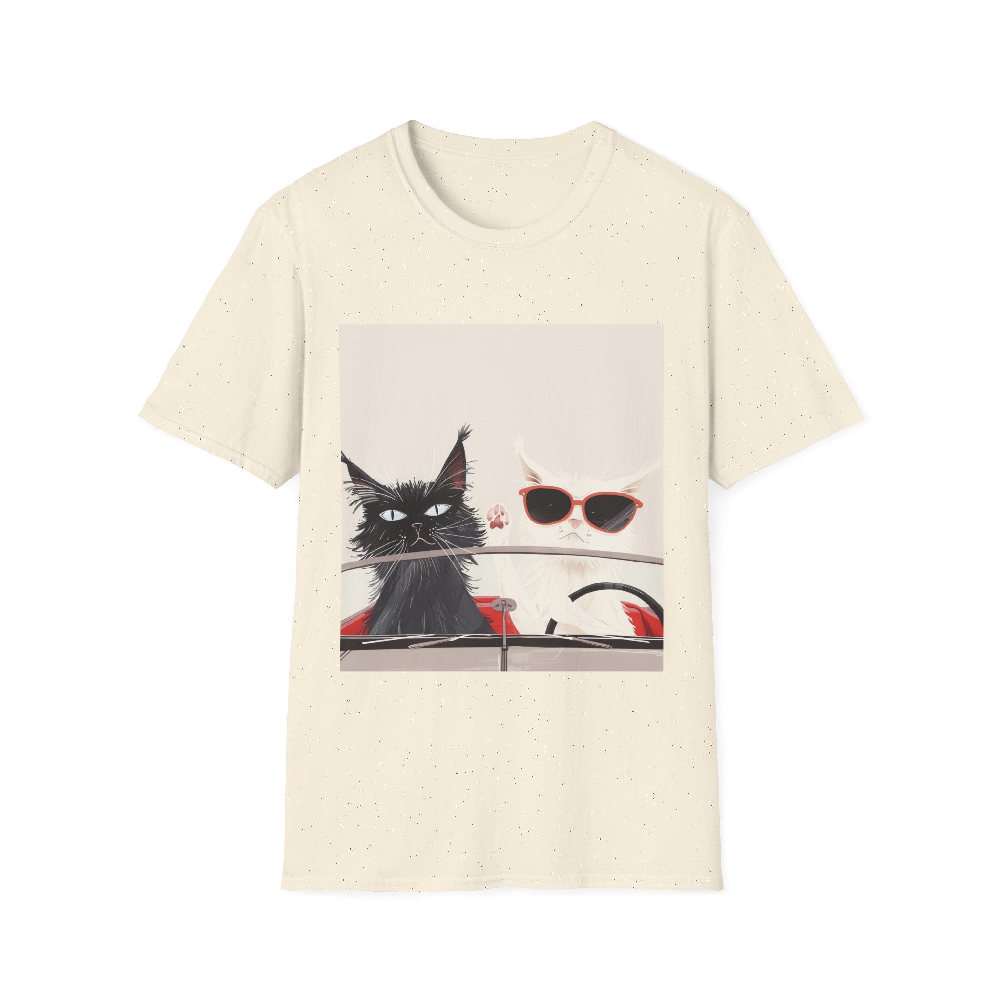 Cat & Sunglasses Graphic T-Shirt — Cute Summer Cat Shirt