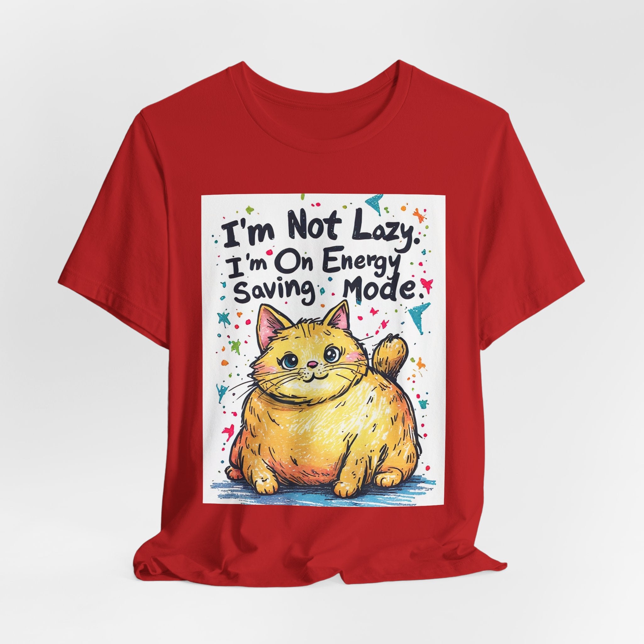 I'm Not Lazy, I'm On Energy Saving Mode Cat T-Shirt