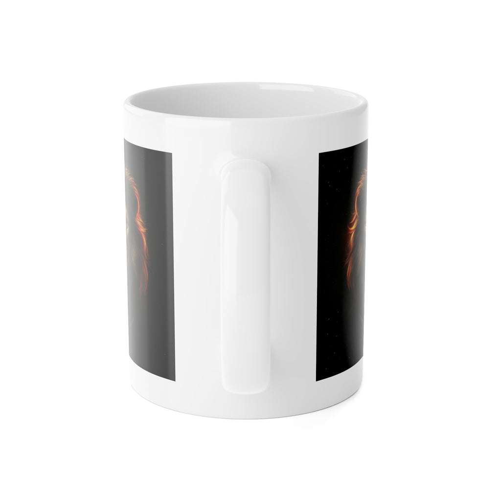 Lion King Ceramic Mug — Majestic Lion Portrait Coffee Cup