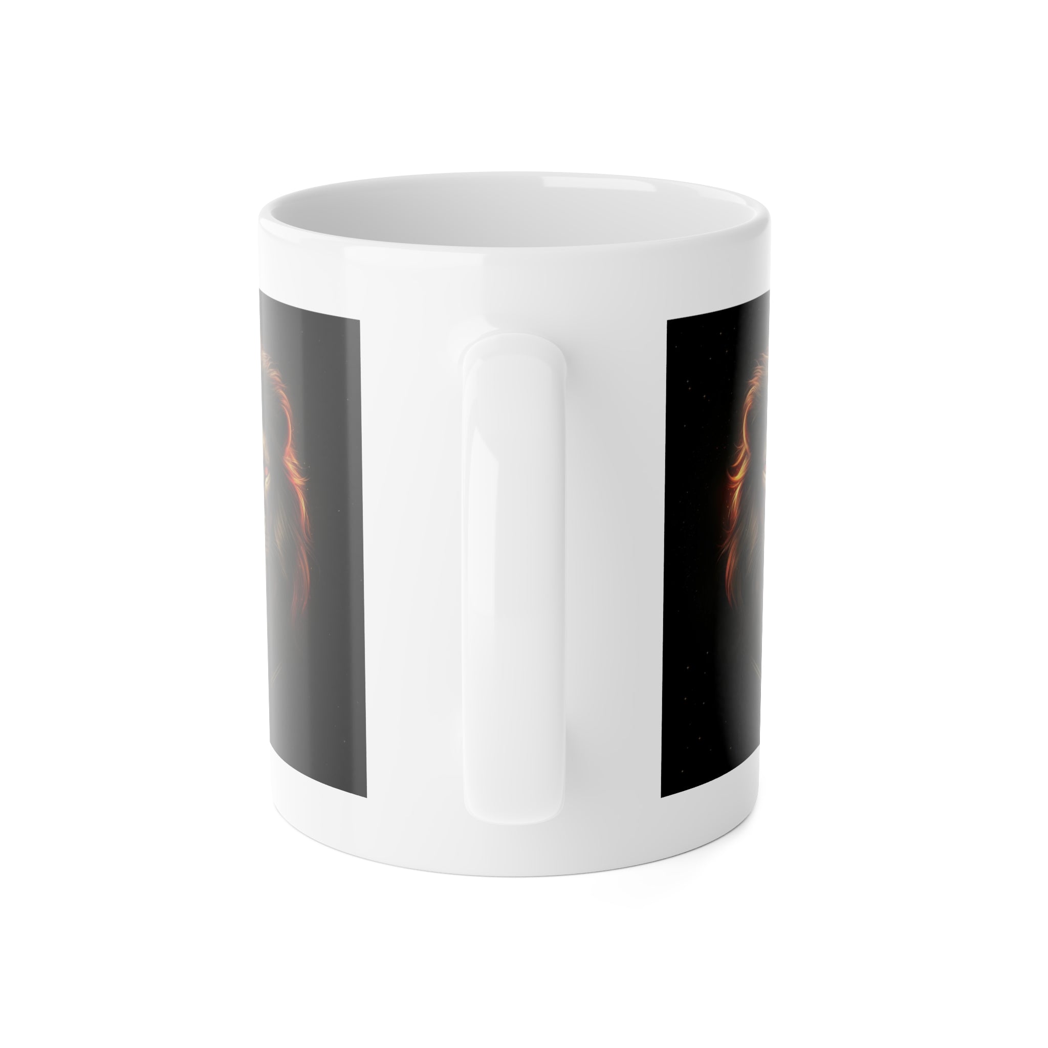 Lion King Ceramic Mug — Majestic Lion Portrait Coffee Cup
